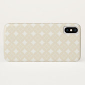 Beige shippo-patroon Case-Mate iPhone case (Achterkant (horizontaal))
