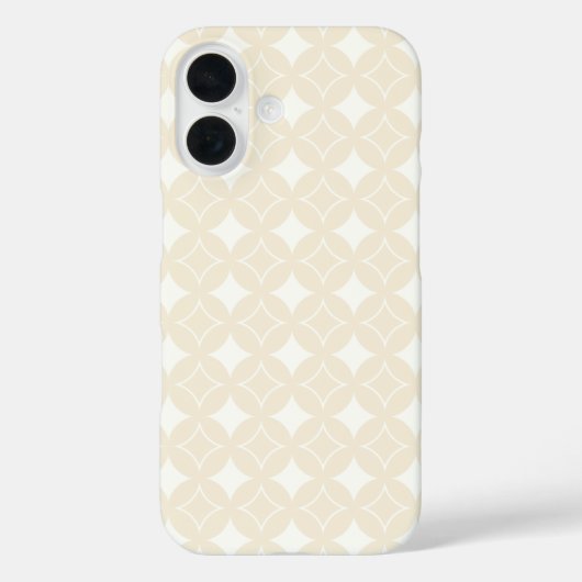 Beige shippo-patroon Case-Mate iPhone case (Achterkant)