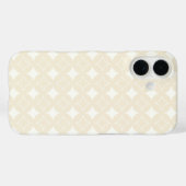 Beige shippo-patroon Case-Mate iPhone case (Achterkant (horizontaal))