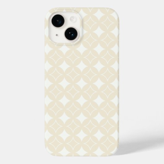 Beige shippo-patroon Case-Mate iPhone case (Achterkant)