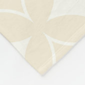 Beige shippo-patroon fleece deken (Hoek)