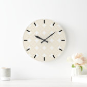 Beige shippo-patroon grote klok (Huis)