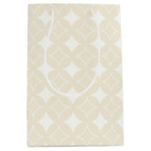 Beige shippo-patroon medium cadeauzakje (Voorkant)