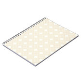 Beige shippo-patroon notitieboek (Linkerzijde)