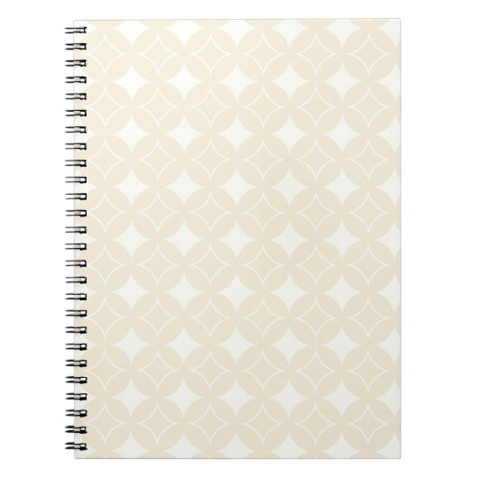 Beige shippo-patroon notitieboek (Voorkant)