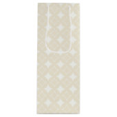 Beige shippo-patroon wijn cadeautas (Voorkant)