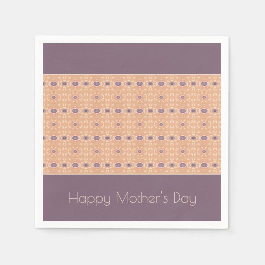 Beige sierlijke patroon servet (Voorkant)