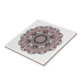 Beige sierplant tegeltje (Zijkant)