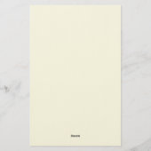 Beige Simple Plain Professional Modern Minimailst Briefpapier (Achterkant)