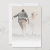 Beige Simple Romantic Save the Date Kaart (Achterkant)