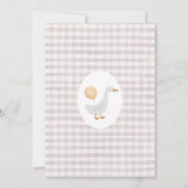  Beige Sinaasappel Een Gekke Gans 1e Verjaardag Kaart (Achterkant)