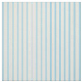 Beige & Sky Blue Lines Pattern Stof (Swatch)