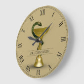 Beige Snake Medical Bowl Hygieia Gold Name Grote Klok (Hoek)