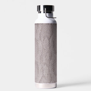 Beige Snakeskin Pattern Water Bottle Waterfles