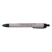 Beige Snakeskin Print Black Ink Pen (Bodem)