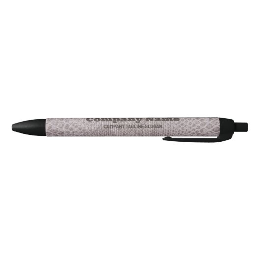 Beige Snakeskin Print Black Ink Pen (Bodem)