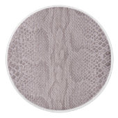 Beige Snakeskin Print Ceramic Knob Keramische Knop (Voorkant)