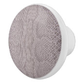 Beige Snakeskin Print Ceramic Knob Keramische Knop (Rechts)