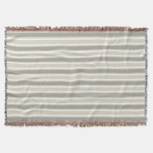 Beige snoepjes strepen deken (Voorkant)