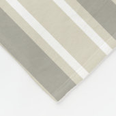 Beige snoepjes strepen fleece deken (Hoek)