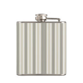 Beige snoepjes strepen heupfles (Achterkant)