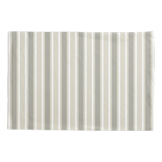 Beige snoepjes strepen kussensloop (Achterkant)