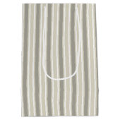 Beige snoepjes strepen medium cadeauzakje (Achterkant)