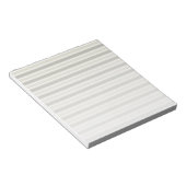 Beige snoepjes strepen notitieblok (Schuin)