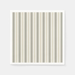 Beige snoepjes strepen servet