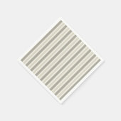 Beige snoepjes strepen servet (Hoek)