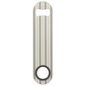 Beige snoepjes strepen speed flessenopener (Voorkant)