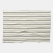 Beige snoepjes strepen theedoek (Horizontaal)