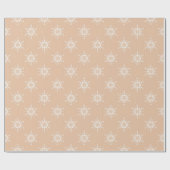 Beige Snowflake Harmony Cadeaupapier (Vlak)