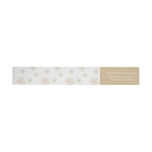 Beige Snowflakes Patroon (Individueel)