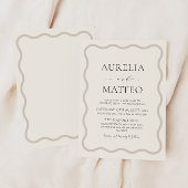 Beige & Soft Neutral golvend Lijst Minimal Modern Kaart