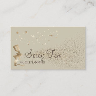 Beige Sparkle Goud Kleuren Visitekaartje