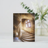 Beige spirl trap, Frankrijk Briefkaart (Staand voorkant)