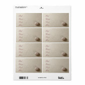 Beige steen op zandachtergrond etiket (Full Sheet)