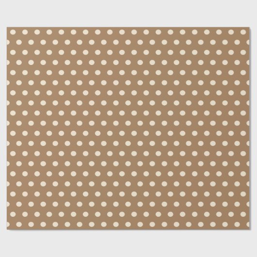 beige stippen cadeaupapier (Vlak)