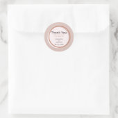 Beige Stippen en cirkels Sticker (Tas)