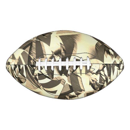 Beige streelt over bruin afbeelding met drizzel american football (Voorkant)