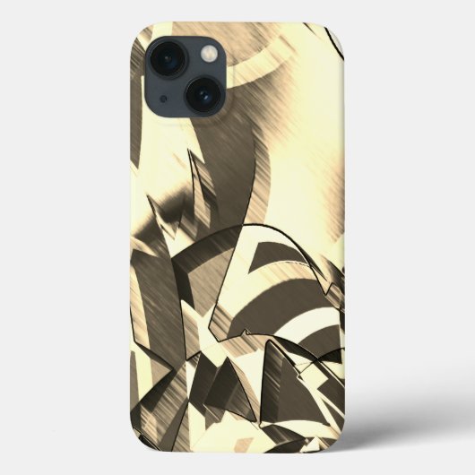 Beige streelt over bruin afbeelding met drizzel Case-Mate iPhone case (Achterkant)