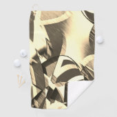 Beige streelt over bruin afbeelding met drizzel golfhanddoek (Insitu)