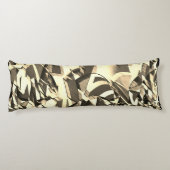 Beige streelt over bruin afbeelding met drizzel lichaamskussen (Achterkant)