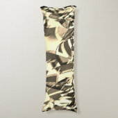 Beige streelt over bruin afbeelding met drizzel lichaamskussen (Voorkant Verticaal)