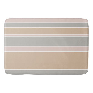 Beige strepen badmat