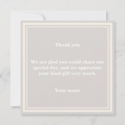 Beige strepen bedankt (Achterkant)