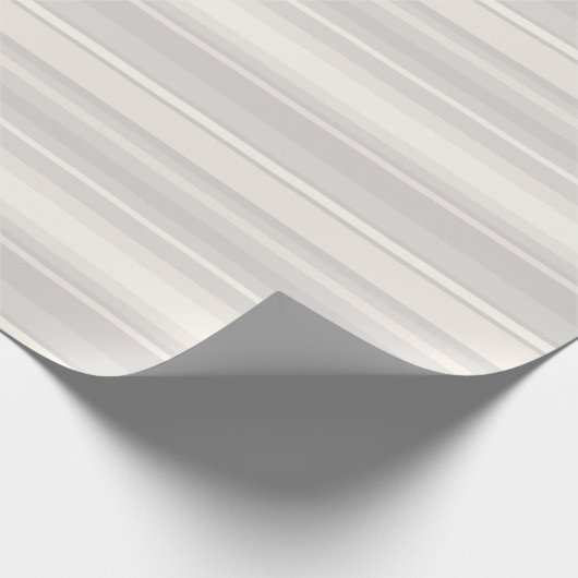 Beige strepen cadeaupapier (Hoek)