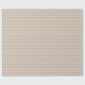 Beige strepen cadeaupapier (Vlak)