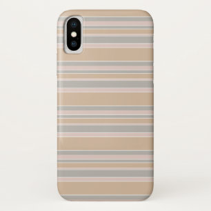 Beige strepen Case-Mate iPhone case